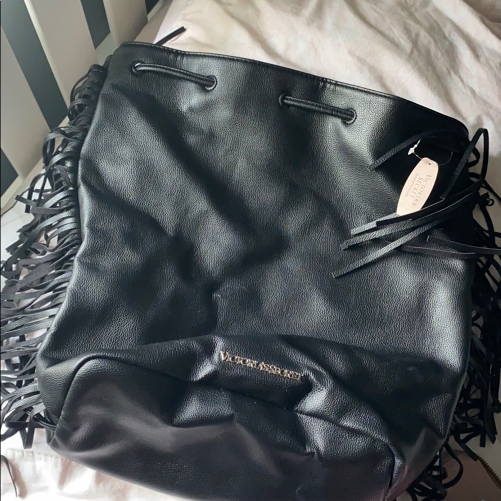 BRAND NEW LEATHER VICTORIAS SECRET BAG